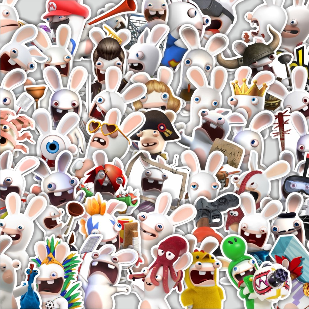 

Stiker Cutting Pack Stiker Kartun Rabbids Invasion Isi 100Pcs Series Aesthetic Lucu Keren Untuk Koper Bahan Vynil