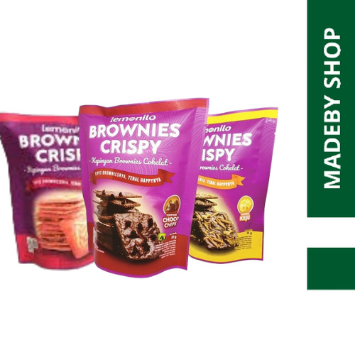 

LEMONILO BROWNIES CRISPY TOPING CHOCO CHIPS DAN KEJU 44GR