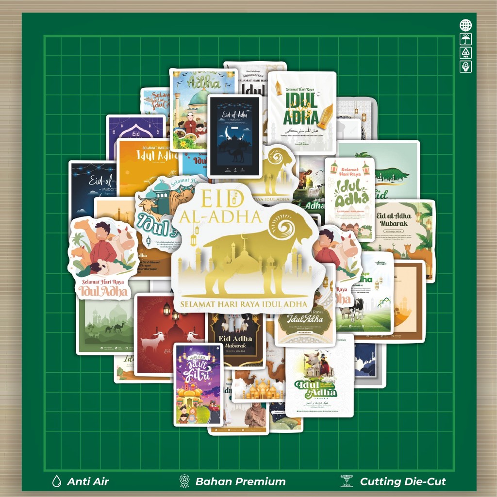 

HOT 50 PCS STIKER Stiker Tema Idul Adha V2 Stiker Fashion Cars Decal Dingin Kartu Album Custom Vinyl Anti Air- Sticker Aesthetic Buku Journal Koper Casing HP Tablet Laptop Helm Motor Botol Minum