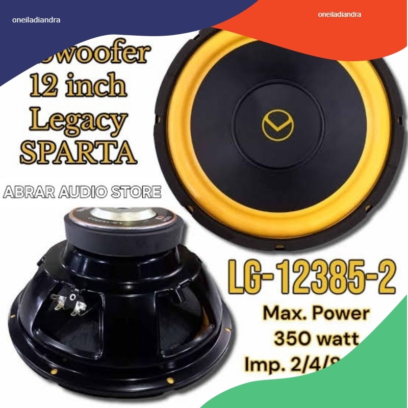 Speaker Subwofer Legacy Sparta 12 inch 12" 12385