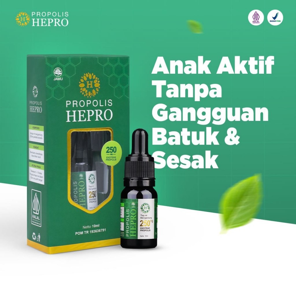 Propolis Hepro - Obat TBC Untuk Anak - Obat TBC, Sinusitis, Asma, Batuk Menahun, Bronchitis TBC Anak