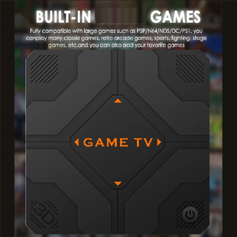 FUFU V5 Retro Game Console 64G 45000 Games Dual Handheld Game Console TV Box Game Controller Home Ga