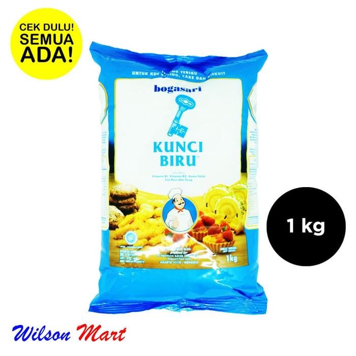 

PROMO! BOGASARI KUNCI BIRU TEPUNG TERIGU 1000 GRAM 1 KG BIRU MUDA