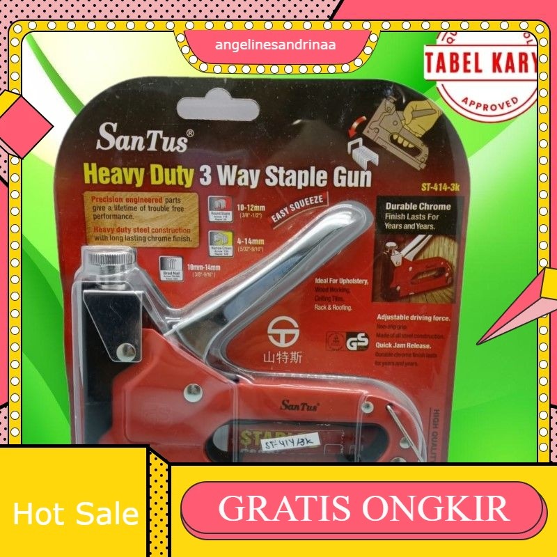 

STAPLER GUN SANTUS ST-414/3K ST-414-3K