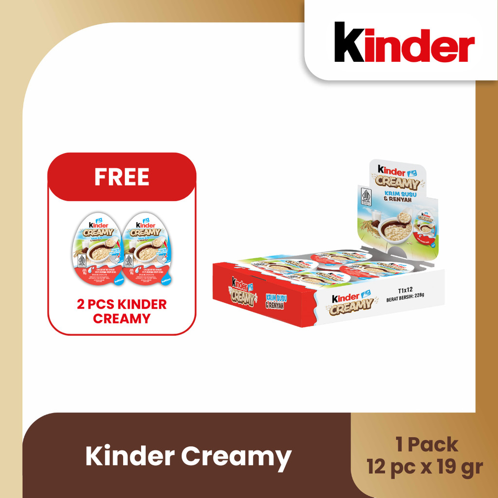 

Buy 12 Pcs Get 2 Pcs Kinder Creamy