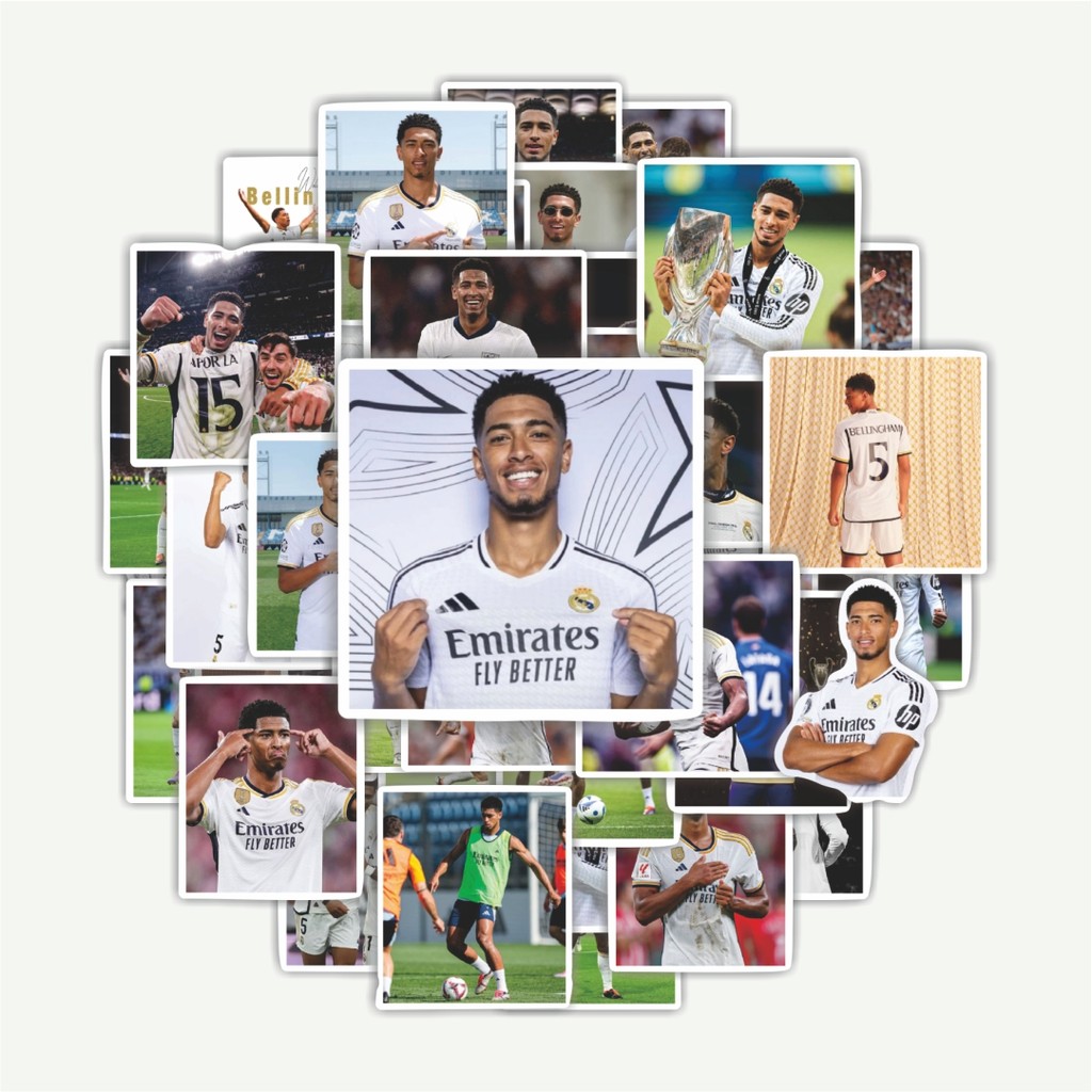 

Sticker Pack Stiker Sepak Bola RM Bellingham V5 | Sticker TUMBLR | Stiker LAPTOP KOPER HELM