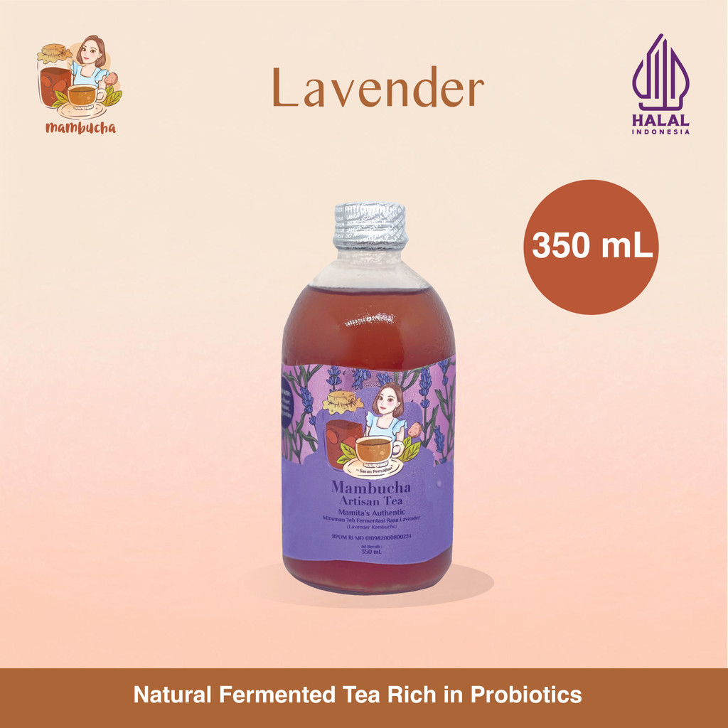 

Kombucha Teh Fermentasi Lavender Mambucha 350 ml