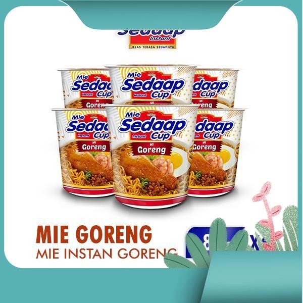 

Sedaap Mie Instan Cup Goreng 81g x6