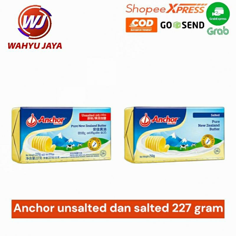 

Butter anchor salted 200gr dan unsalted 200gram
