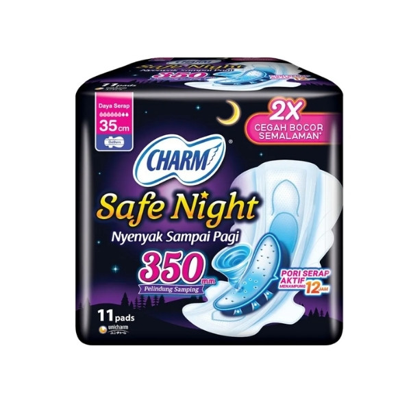 CHARM BODY FIT SPR COMFORT NIGHT 35 CM 11 PCS