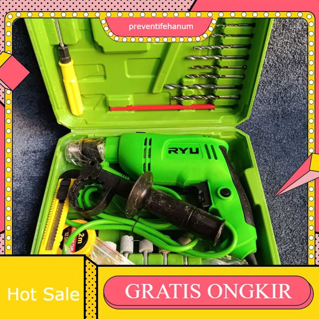 [[PROMO TERMURAH HARI INI]] mesin bor RYU 10 MM / 13MM Mesin Bor Besi & Kayu Bor dilengkapi variable