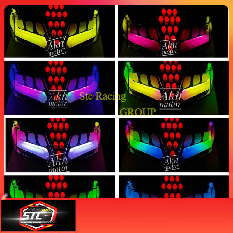 lampu stoplamp RGB 12 warna honda vario 125/150 new 2015-2023 stoplamp vario new _STC