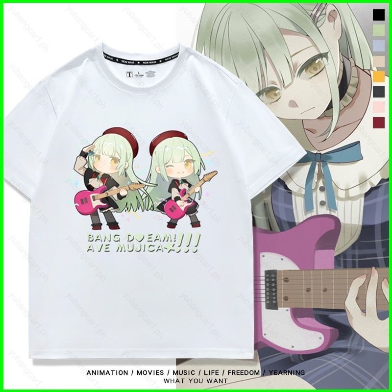 Kaos Baju BanG Dream Ave Mujica Wakaba Mutsumi Mortis summer T-shirt Anime