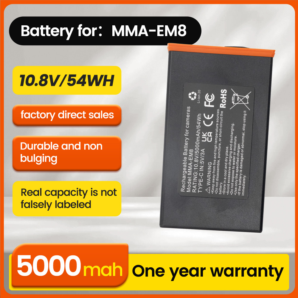 BNN EM8 Battery for Power Mag 5000mAh Rechargeable Lithium Moultrie Camera Battery Moultrie Edge, Ed
