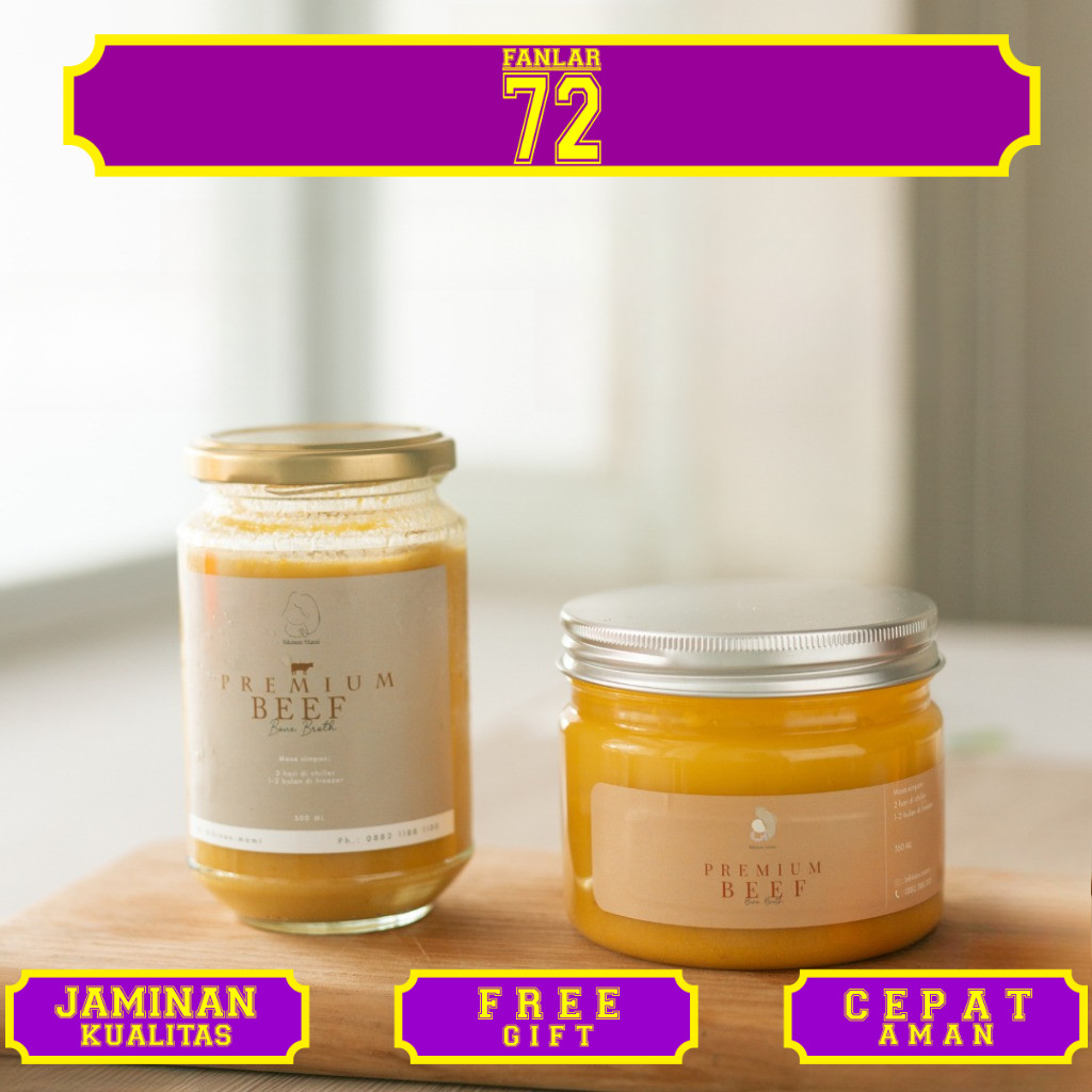 

Bikinan Mami Premium Beef Bone Broth - Kaldu Sapi Cair - Weight Gainer - Kaya Zat Besi - MPASI