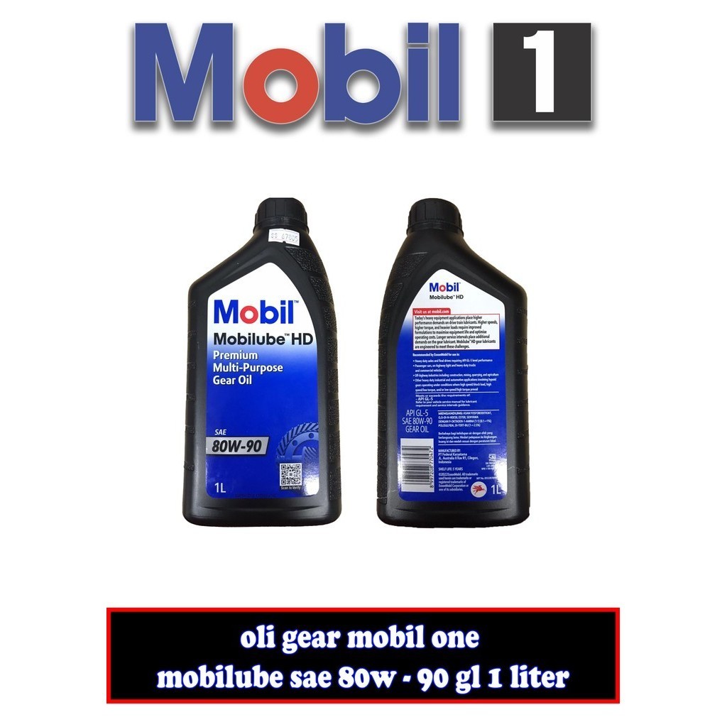 Oli Gear Mobil ONE Mobilube SAE 80W90 80W-90 GL -67805-