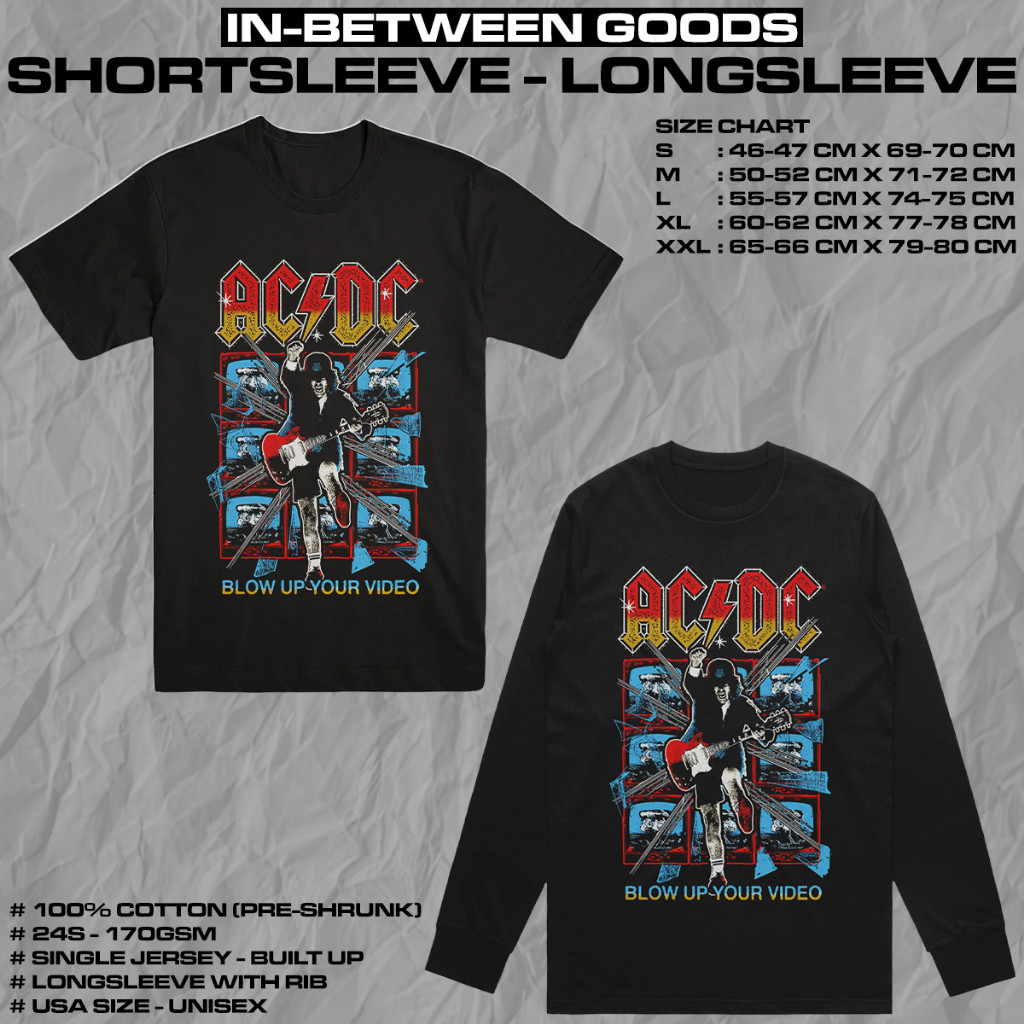 ACDC - BLOW UP YOUR VIDEO | T-SHIRT | LONGSLEEVE | BAND MERCH