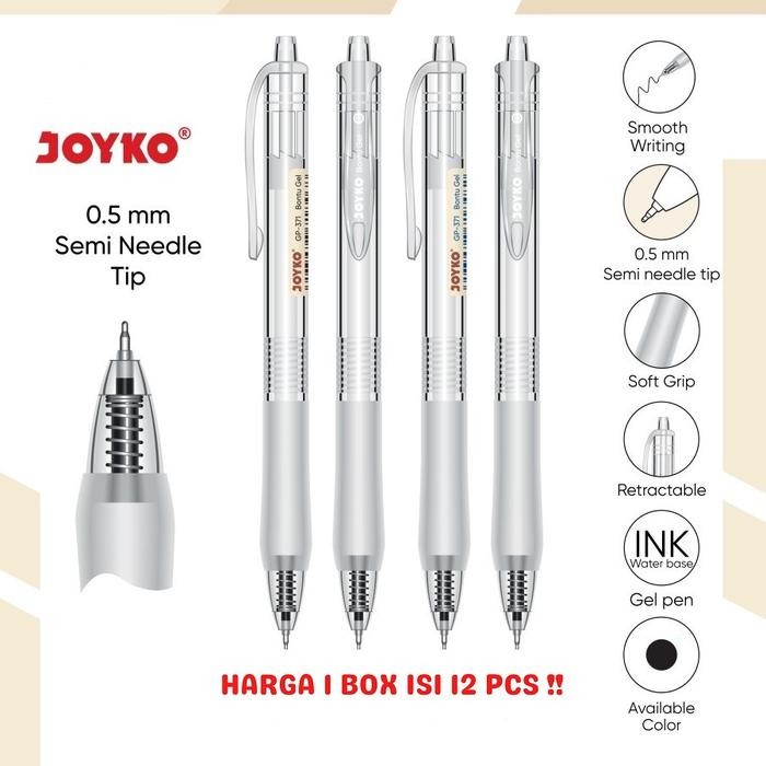 

Gel Pen Pulpen Pena Joyko GP-371 Bontu Gel 0.5 mm by Fajar SA