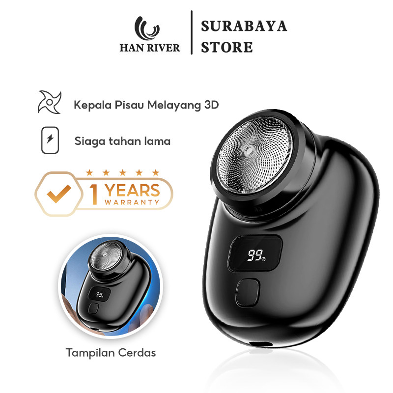 NEW PRODUK HAN RIVER Alat Cukur Elektrik Portable Alat Cukur Kumis Dan Jenggot  Cukur Kumis Elektrik