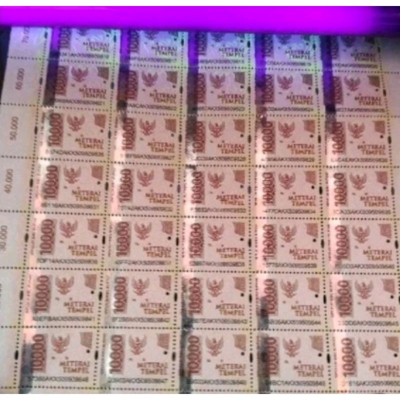 Benda POS Meterai 10000 Asli