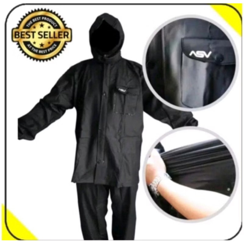 MANSAGAN  Jas Hujan ASV Karet Terbaru Import 100% Original