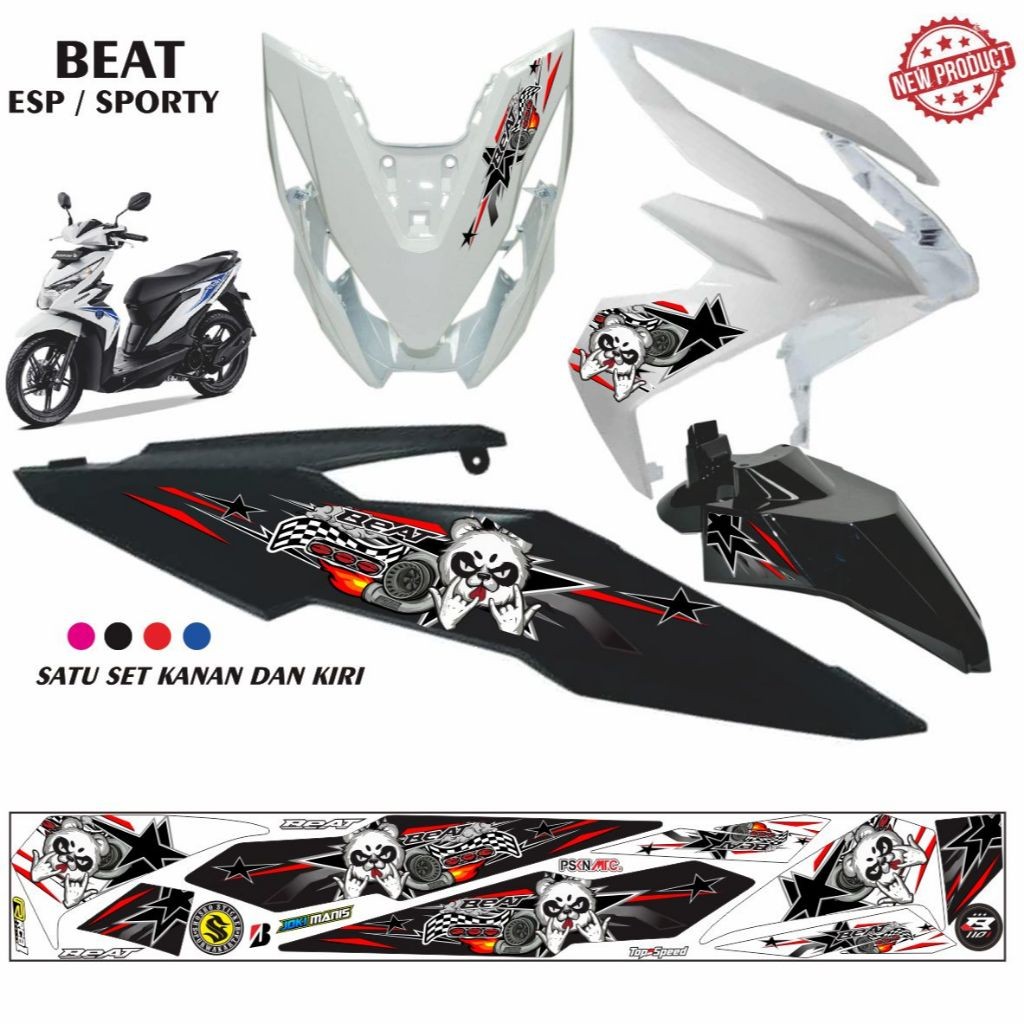 VARIASI MOTOR STRIPING BEAT STREET VARIASI BEAT ESP POLET STIKER KEREN BEAT 2018 STICKER