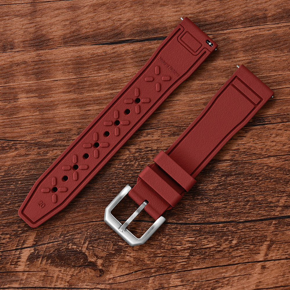 FKM Rubber Strap for IWC Big Pilot Mark Portugieser TOP GUN Men 20mm 21mm 22mm Quick Release Straps 
