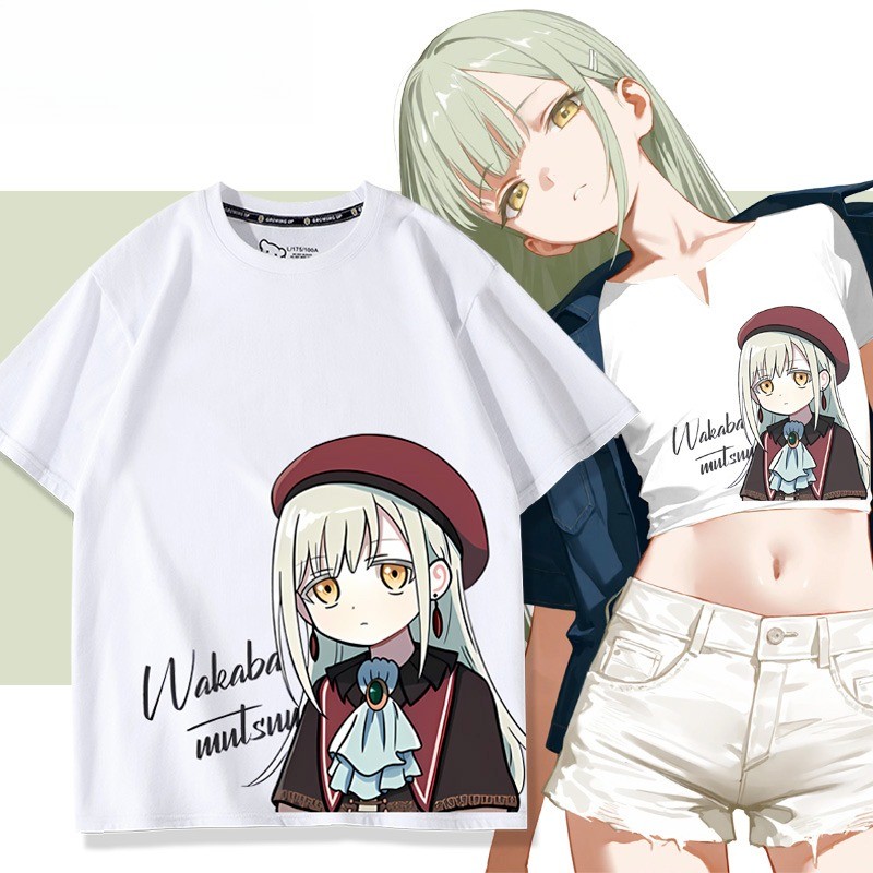 Kaos Baju BanG Dream Ave Mujica Mutsumi Wakaba Anime Clothes Men Women