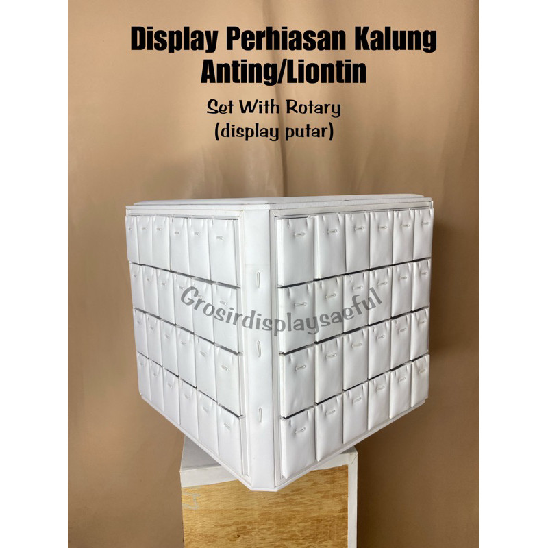 Display Perhiasan Putar/Rotary Display/Display kalung anting liontin