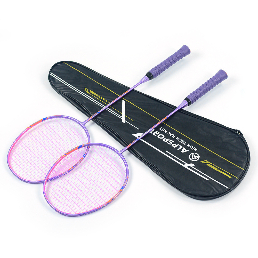 GJ Bow and Arrow Badminton Racket: All-Carbon 8U One-Piece Construction – Ultra-Lightweight & High-S