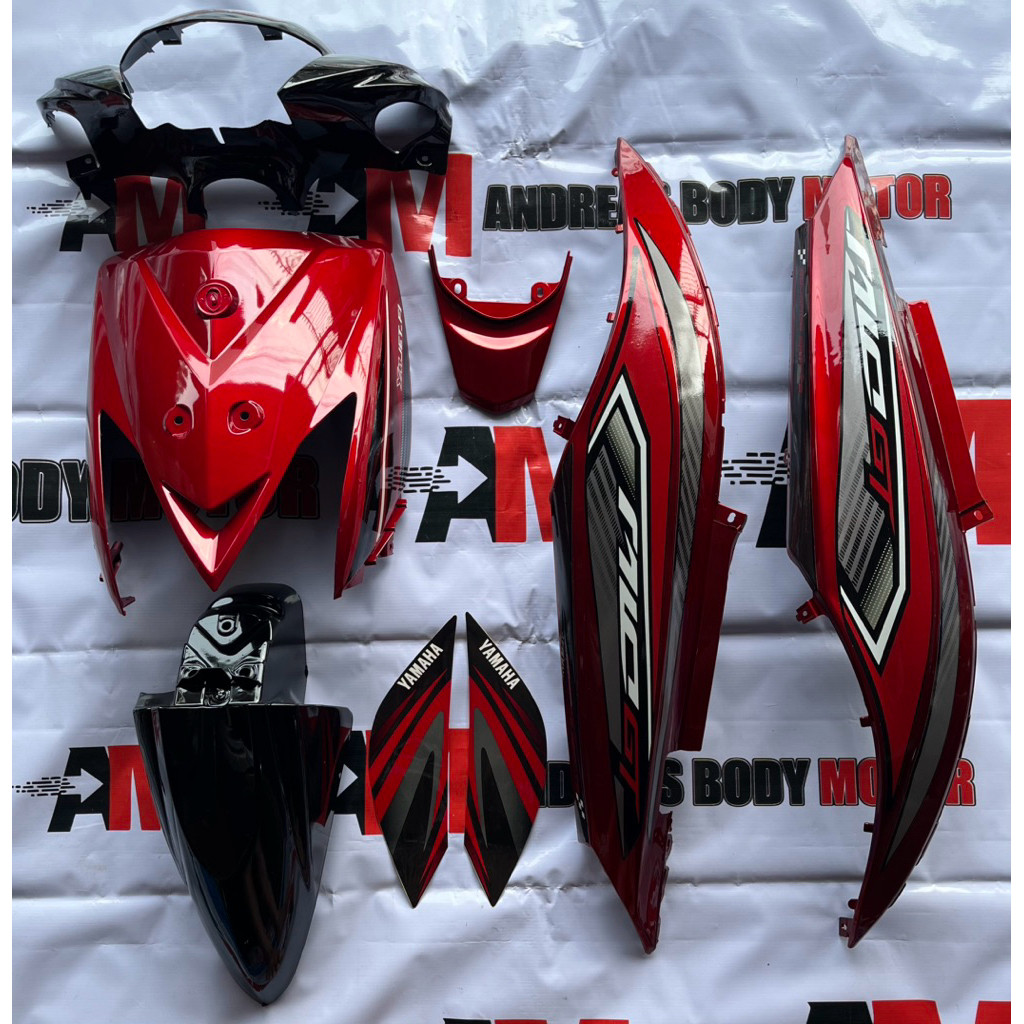 FULL BODY ALUS MIO GT MERAH HITAM