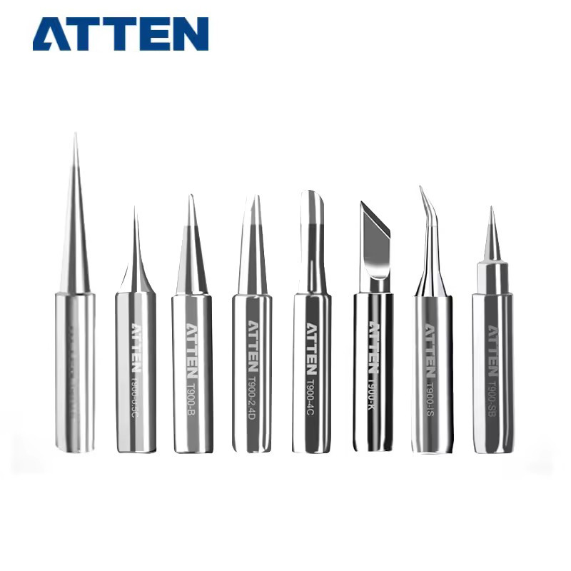 ATTEN 5Pcs Original Authentic T900-M Tip For 936 Soldering Station Soldering Iron Electric Replaceme