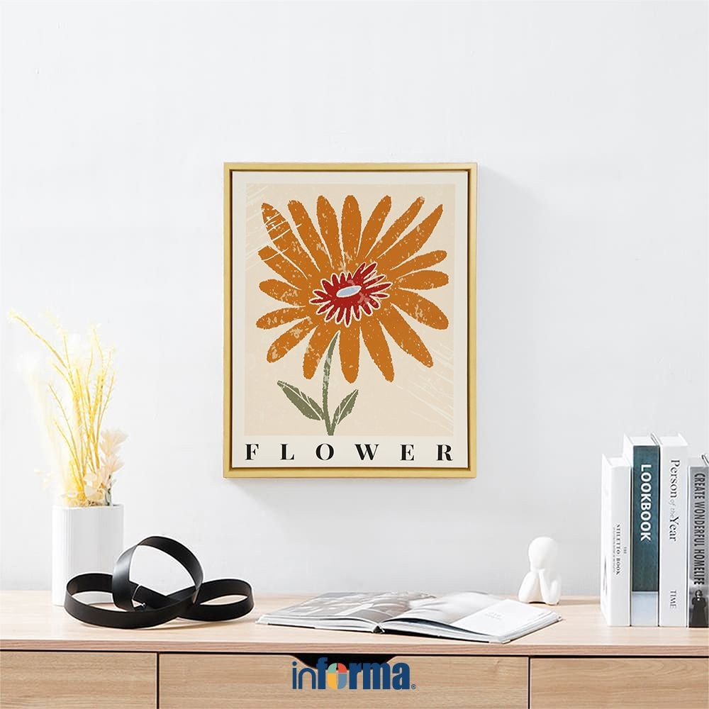 Informa 40X50 cm Hiasan Dinding Kanvas Print Flower Hl44 - Mix Canvas Wall Art Lukisan Kanvas Wall D