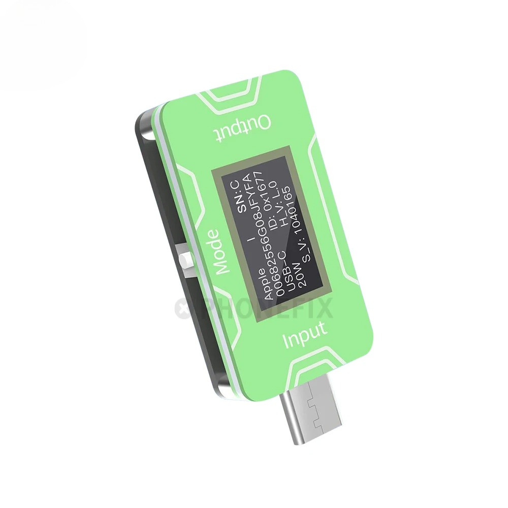 JCID CT02 PD Charger Detector JC USB-C Tester Voltage Current Test HD Screen Accurate Identification