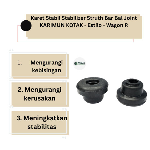 Karet Stabil Stabilizer Struth Bar Bal Joint KARIMUN KOTAK - Estilo - Wagon R