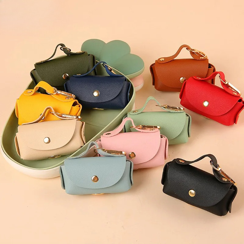 Portable Dog Poop Bag Organizer Stylish Pet Bag Holder Leather Pet Poop Bag Holder With spenser For 