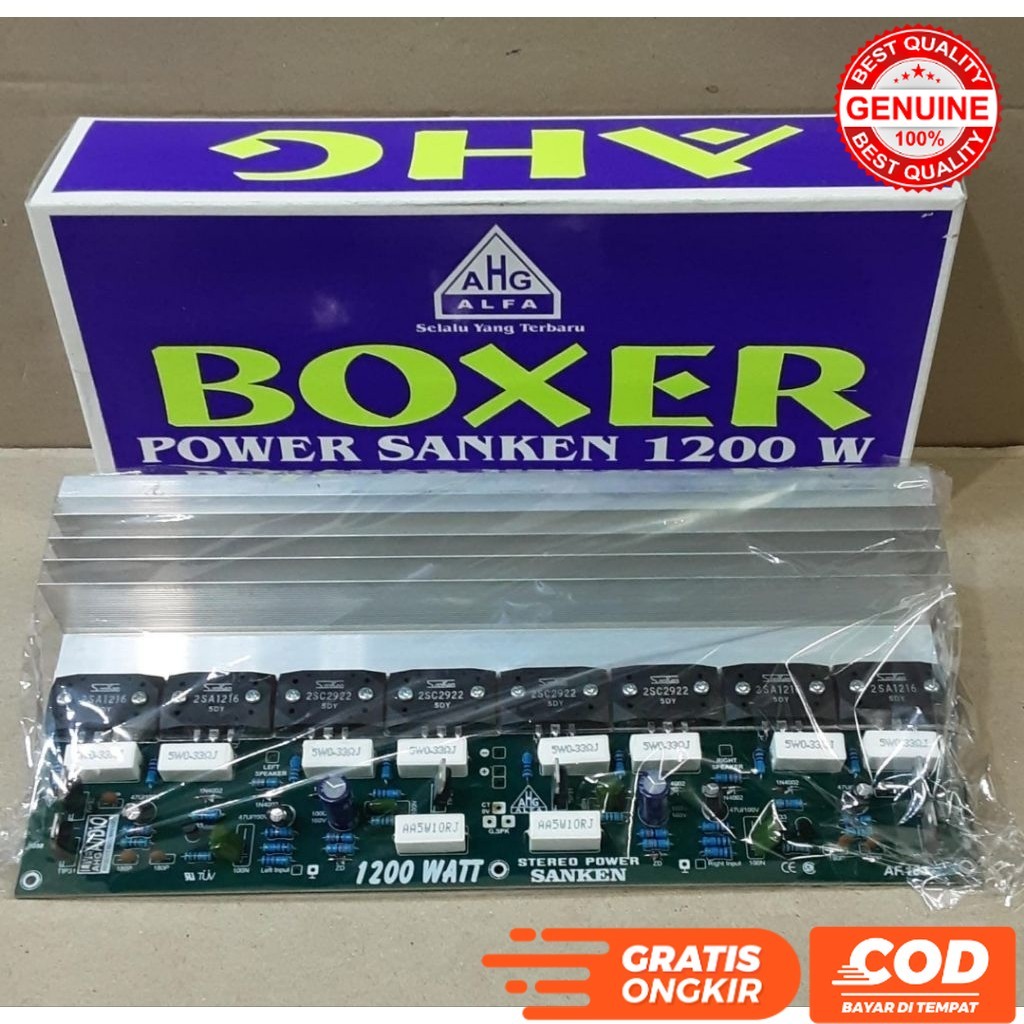 BOXER POWER SANKEN 1200W 1200 WATT KIT POWER SANKEN STEREO SUPER