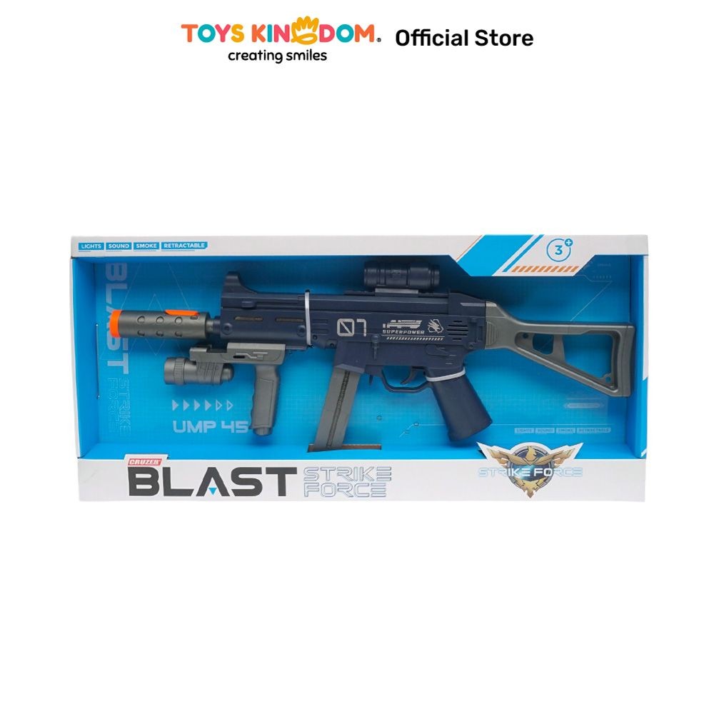 Toys Kingdom Cruzer Blast Strike Force Ump 45 - Abu-Abu/Biru Toys Kids Toy Senjata Tembak Gun Toys M