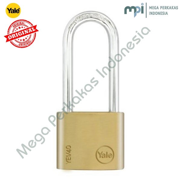 GEMBOK PADLOCK YALE YE1 40 152 Brass Padlock Essential Series