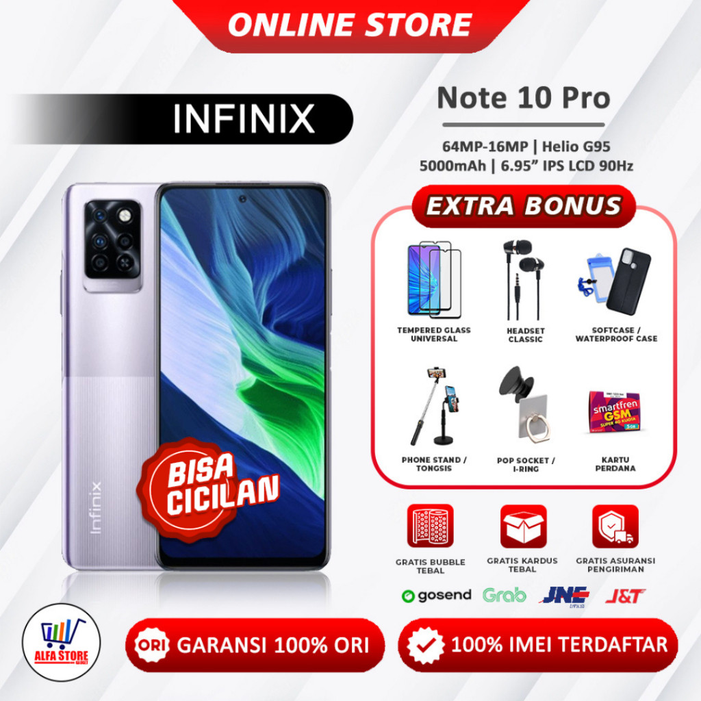 Infinix Note 10 Pro NFC (8/128GB - 6/64GB)  Garansi Resmi