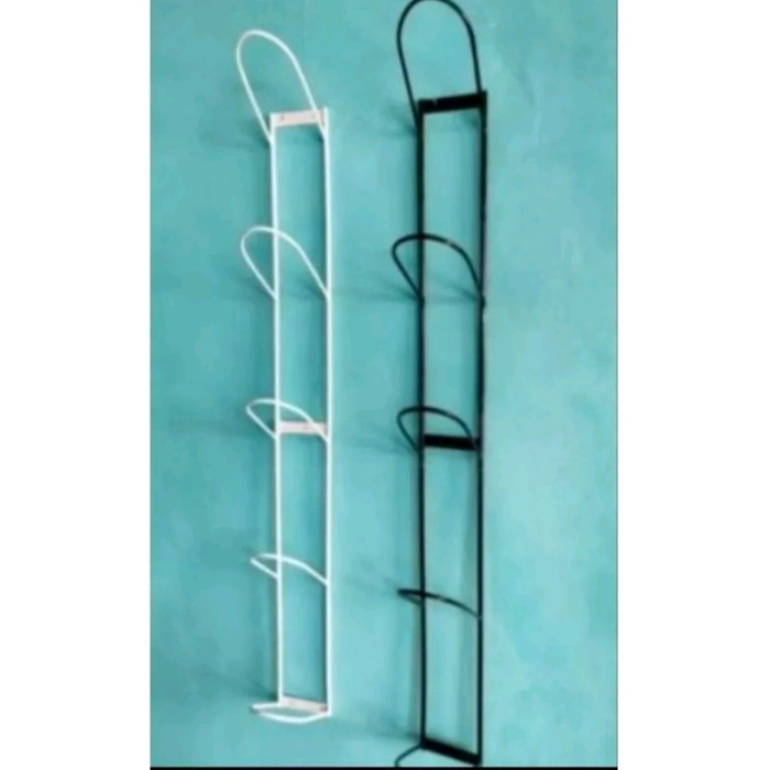 rak helm gantung 5 susun bahan besi