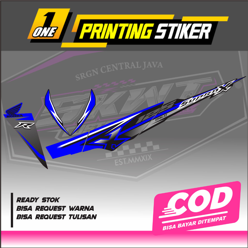 Striping Supra X 125 Batman Supra 2008-2012