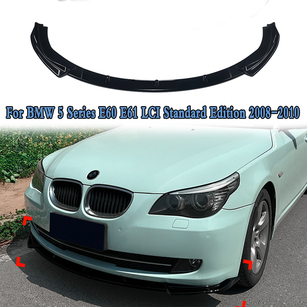 For BMW 5 Series E60 E61 LCI Standard Etion 2008-2010 Front Bumper Lip Sitter ffuser Lip Body Kit Ca