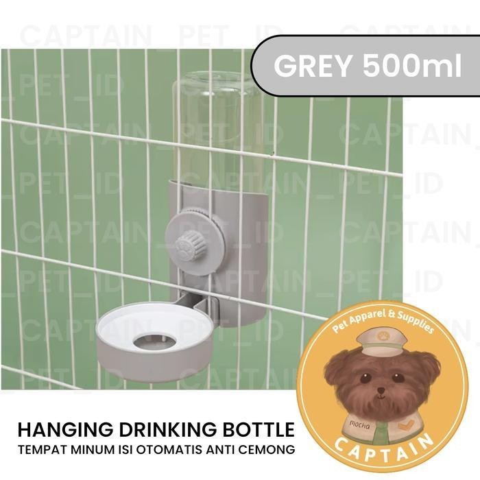 [54]  TEMPAT MINUM ANJING KUCING HANGING PET DRINKING BOTTLE PET CAGE WATER BOTTLE KANDANG BESI HEWA