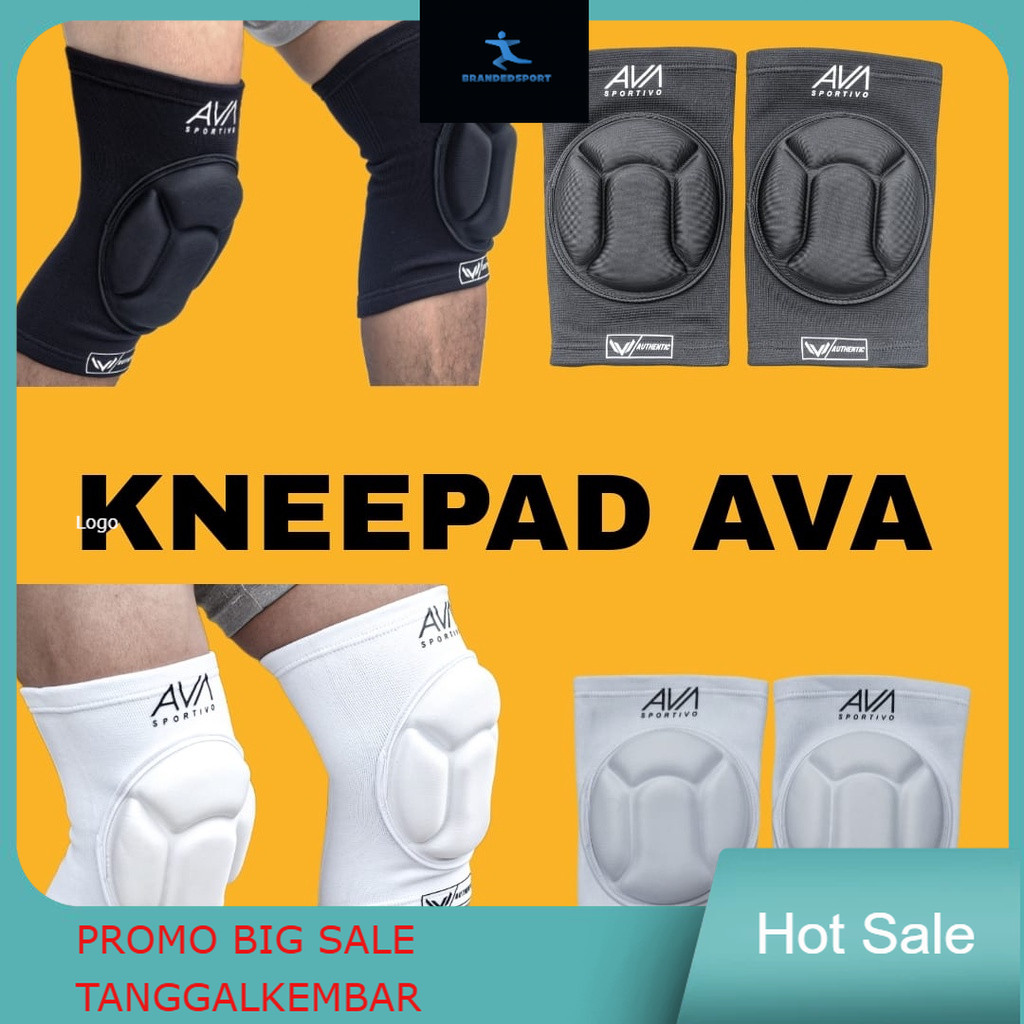 Deker Pelindung Lutut Kneepad Olahraga Futsal Sepakbola Volly Knee Pad Busa Olahraga 1 Pasang