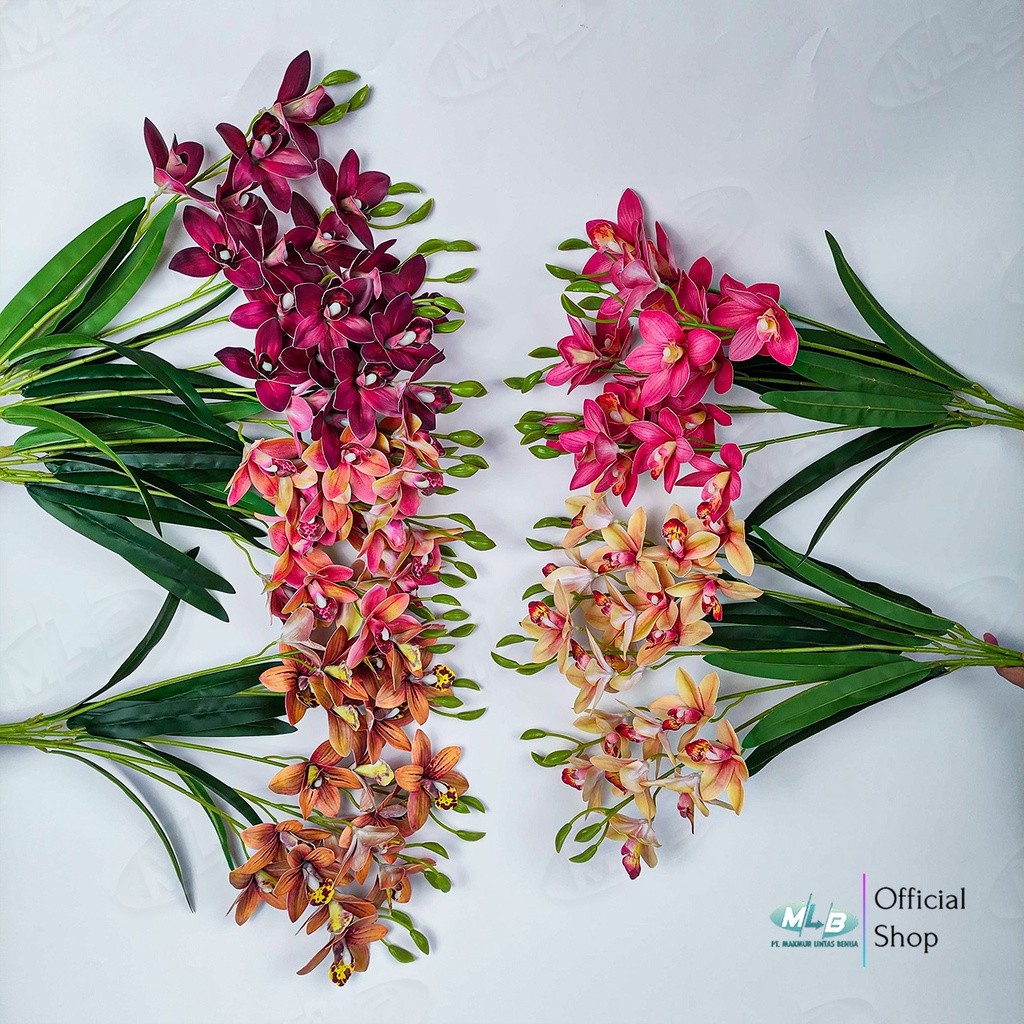 JBS Bunga Anggrek Cymbidium Semi Latex 5 Cabang