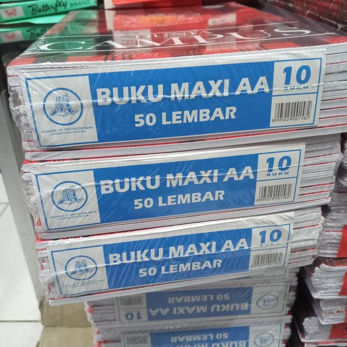 (1 pack)Buku maxi AA /buku campus AA/buku campus 50 lembar