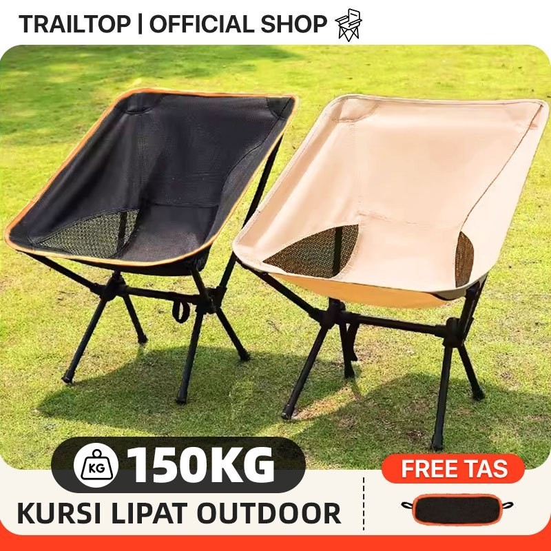 JANGANLIRIK TrailTop Kursi Lipat Camping Angkasa Kursi Lipat Outdoor Serbaguna