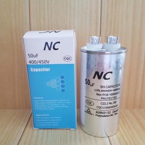 Capasitor NC 50UF / 50 micro / Running Capasitor 50 micro
