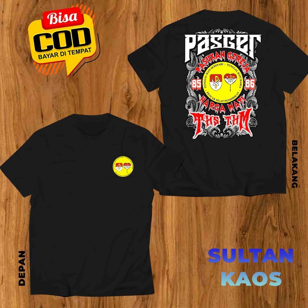 Kaos Dewasa Sablon Keluarga Besar PASGER Pasukan Gereja THS THM - Kaos Distro Pencak Silat THS/THM C